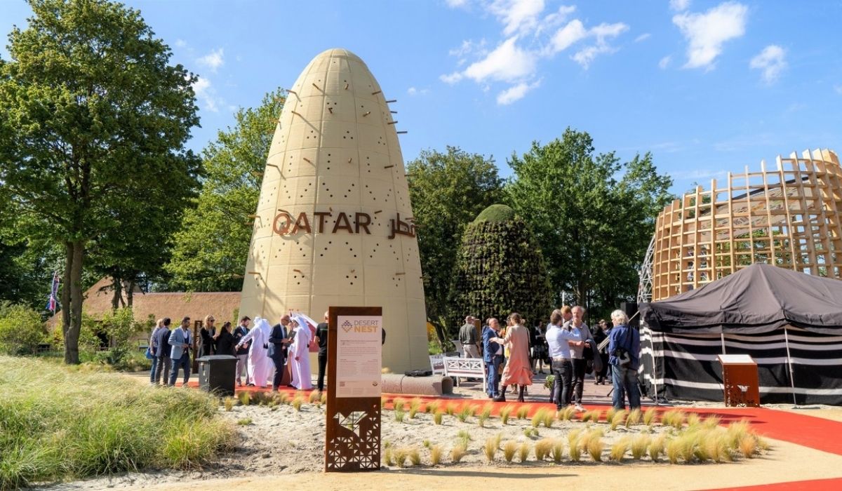 Qatar's pavilion at "Floriade Expo 2022" in the Netherlands entered Guinness World Records 